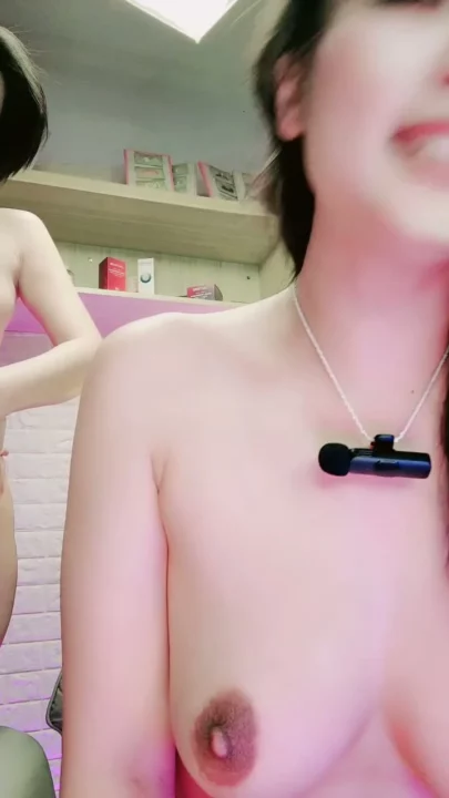 Screenshot 14 from Twin Asian Lesbians in Black Lingerie — Passionate Kissing and Intimate Play