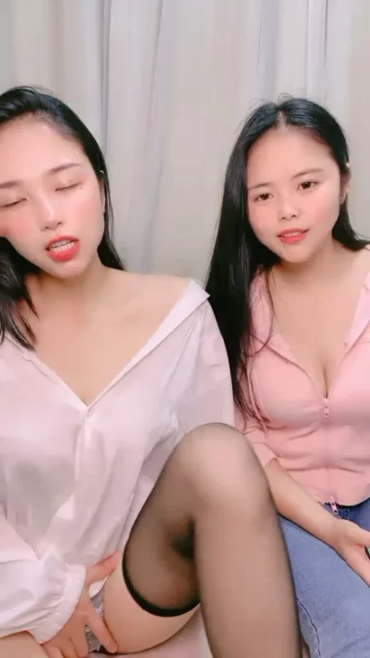Screenshot 6 from Twin-Like Japanese Lesbians Scissor with Strapon — Bedroom POV Action