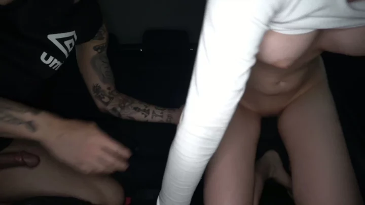 Screenshot 6 from Glasses Girl Tattooed Stranger Car Encounter — Japanese POV Creampie and Blowjob