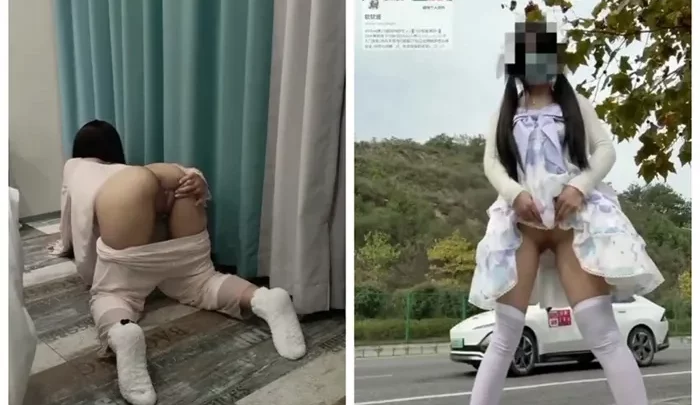 Outdoor Japanese POV Creampie — Petite Amateur Wearing Stockings [Softsoft Sauce]