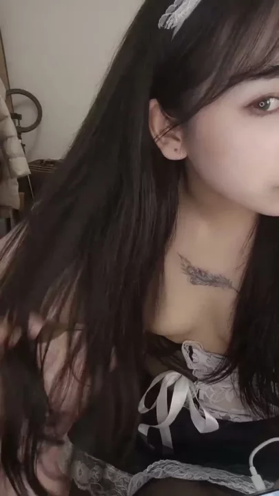 Screenshot 15 from Black Stockings & Lingerie Maid Fantasy — Japanese POV Tease with Face Revealed