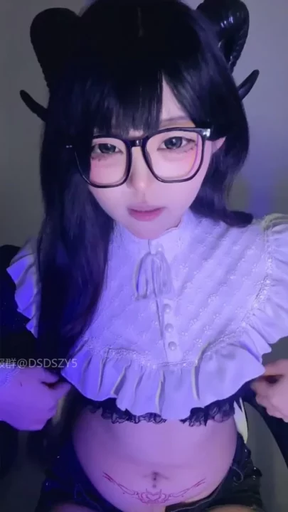 Screenshot 26 from Glasses-Wearing Asian Solo — Intimate POV Dildo Session in Lingerie