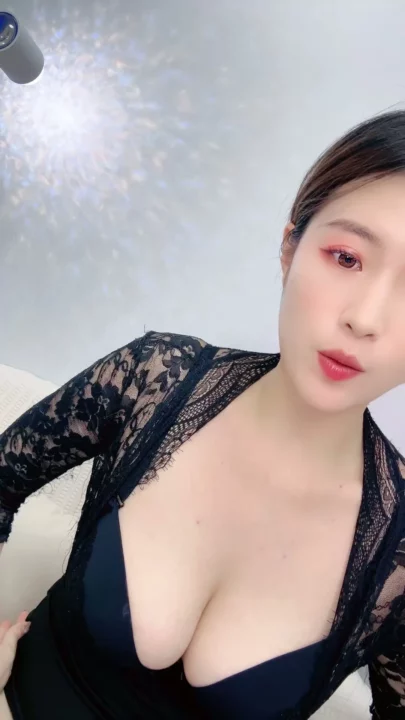Screenshot 21 from Censored JAV POV Tease — Petite Seductress in Black Lingerie and High Heels