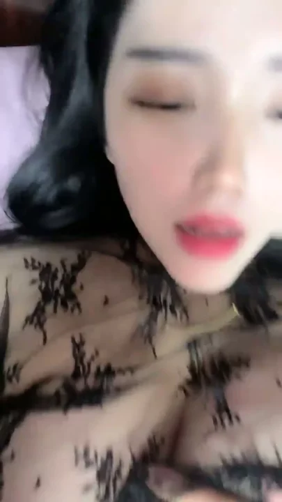 Screenshot 3 from Uncensored Japanese POV — Vibrator Play in Black Lingerie Bedroom Scene