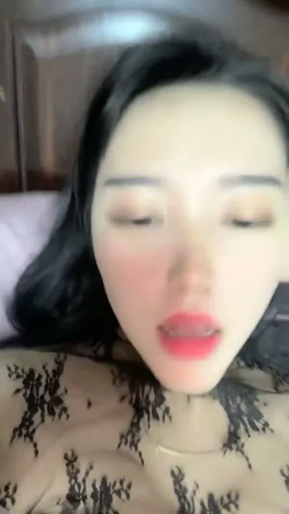 Screenshot 4 from Uncensored Japanese POV — Vibrator Play in Black Lingerie Bedroom Scene