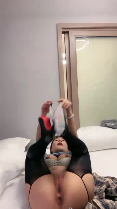 Screenshot 9 from Japanese POV Uncensored — Feifei’s Big-Tits Dildo Solo in Hotel with Creampie Finish