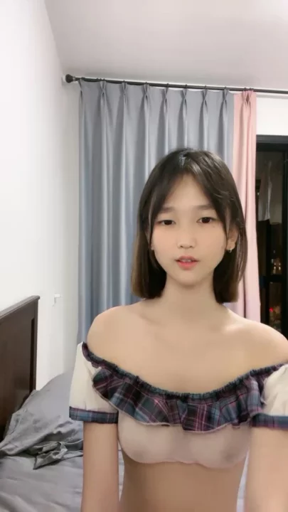 Screenshot 14 from Leaked Livestream of Innocent Asian Petite in Sheer Lingerie
