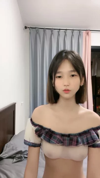 Screenshot 6 from Leaked Livestream of Innocent Asian Petite in Sheer Lingerie