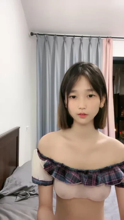 Screenshot 7 from Leaked Livestream of Innocent Asian Petite in Sheer Lingerie