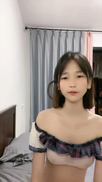 Screenshot 8 from Leaked Livestream of Innocent Asian Petite in Sheer Lingerie