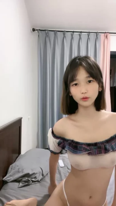 Screenshot 10 from Leaked Livestream of Innocent Asian Petite in Sheer Lingerie