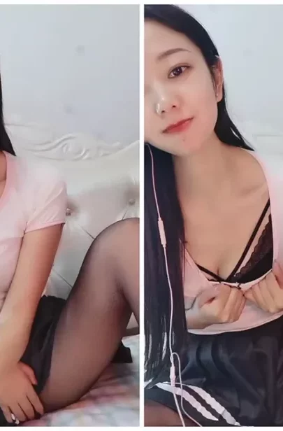 Screenshot 17 from Solo Asian Beauty in Black Lingerie — Intimate Self-Pleasure Session with Stockings