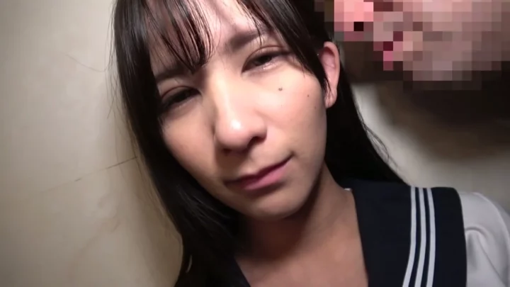 Screenshot 4 from Uncensored Japanese Schoolgirl POV — Sailor Uniform BJ Leads to Creampie & Facial