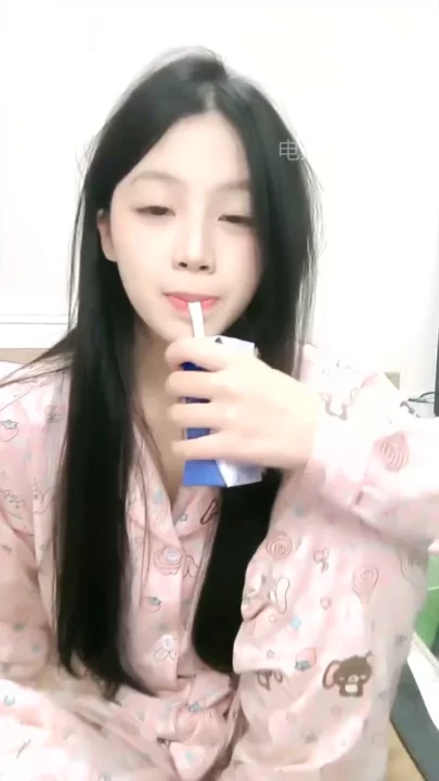 Screenshot 3 from Pure Temptation Solo — East Asian Beauty in Pajamas Sipping Juice
