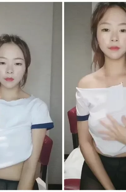 Screenshot 17 from Uncensored Bathroom Solo — Petite East Asian Teases in Lingerie, Full Face Revealed