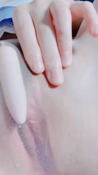 Screenshot 15 from Japanese Schoolgirl in Maid Costume Goes Solo with Vibrator and Dildo Action