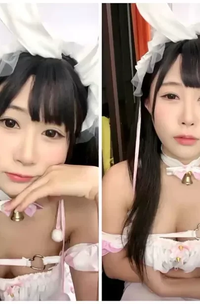 Screenshot 17 from Bunny-Eared Asian in Lingerie Teases Herself with Vibrator — Solo Pleasure Session