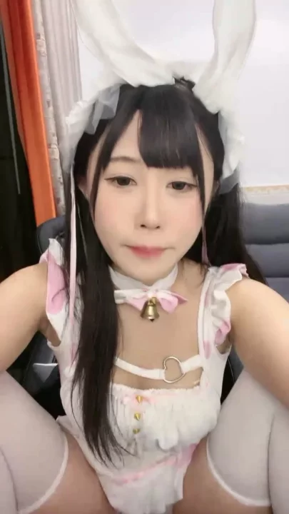 Screenshot 4 from Bunny-Eared Asian in Lingerie Teases Herself with Vibrator — Solo Pleasure Session