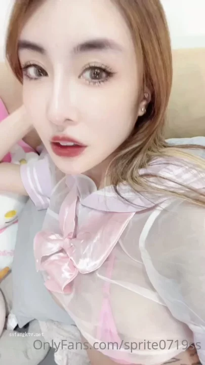 Screenshot 4 from Petite Asian Model Teases in Sheer Sailor Outfit — Solo Masturbation Session with Lingerie Play