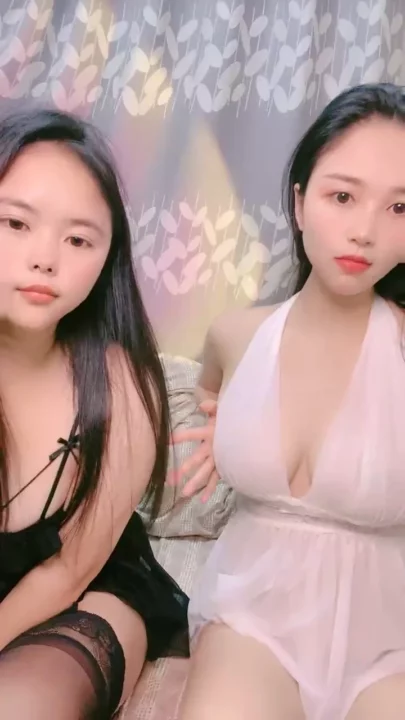 Screenshot 5 from Lulu and Her Companion Flaunt Lingerie in Asian Amateur Lesbian Tease — White Babydoll Delight
