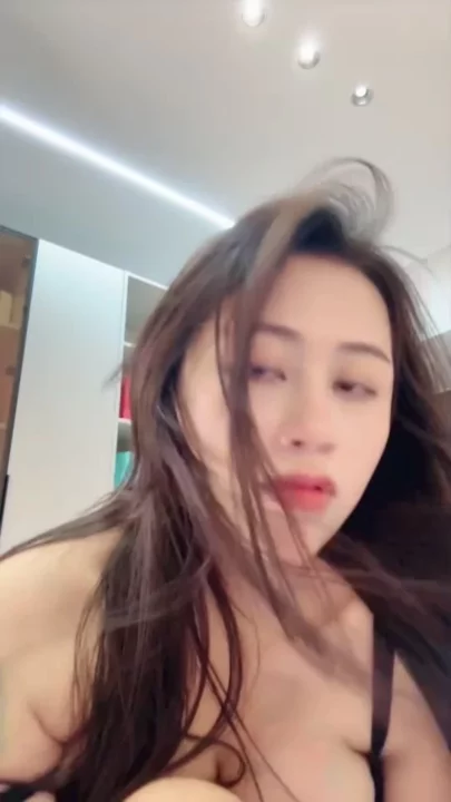 Screenshot 2 from Blindfolded Asian Amateur — Lingerie Dildo Play POV Scene