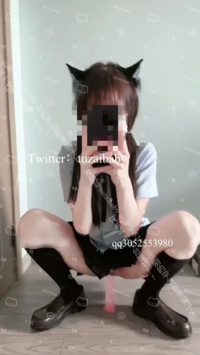 Screenshot 18 from Outdoor Schoolgirl Tease — Asian Amateur in Uniform & Thigh-High Stockings