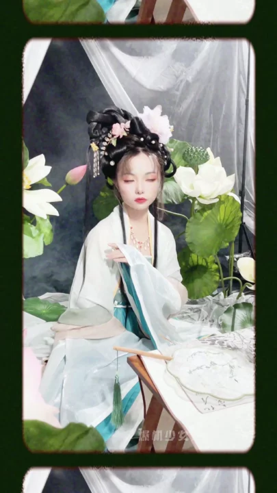 Screenshot 4 from Traditional Hanfu Solo Scene — Petite Asian Beauty Unveils Her Body