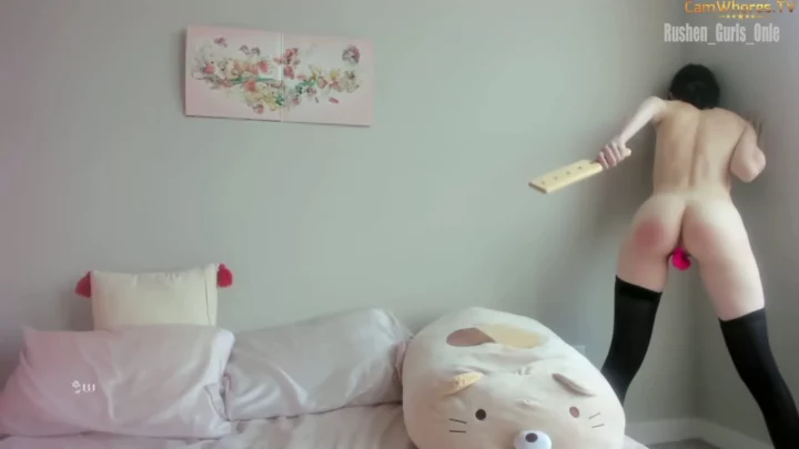 Screenshot 12 from Petite Asian Solo Scene — Lingerie-Clad Beauty Pleasures Herself with Dildo
