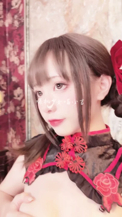 Screenshot 6 from Cici’s Sensual Solo Session — Red Ribbons & Black Stockings in Vintage Lingerie