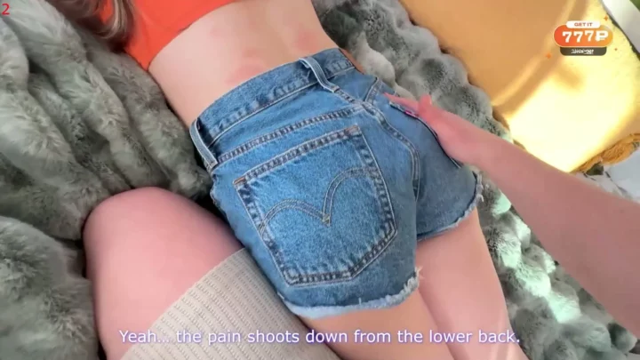 Screenshot 3 from Uncensored European Amateur Yiyi — Orange Crop Top Creampie POV