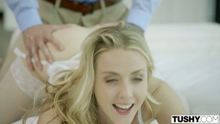 Blonde European Fucks Tattooed Guy — POV Creampie & Anal in Hotel