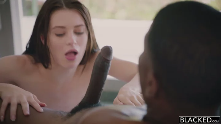 Screenshot 5 from Outdoor Interracial Group Encounter — European Models Engage Black Partners in Raw Threesome Action