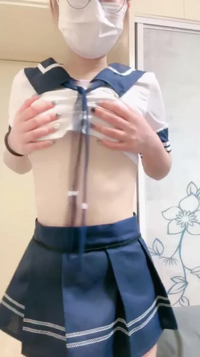 Screenshot 2 from Shanshan in Uniform: POV Japanese Amateur Schoolgirl Scene with Face Reveal