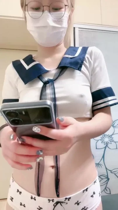 Screenshot 7 from Shanshan in Uniform: POV Japanese Amateur Schoolgirl Scene with Face Reveal