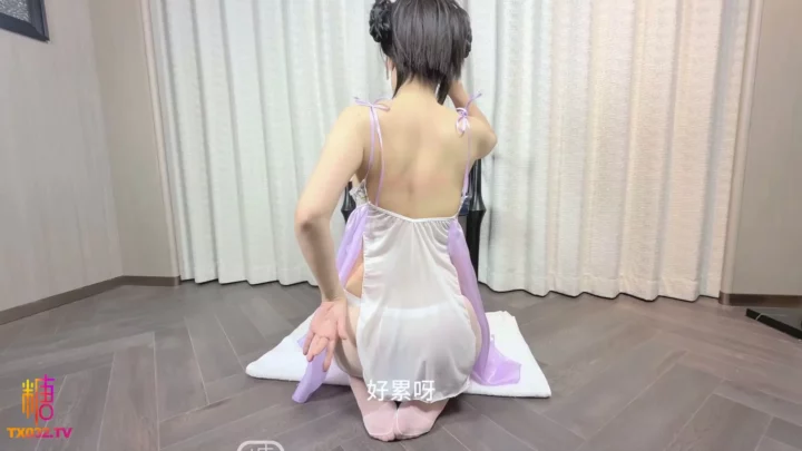 Screenshot 5 from Uncensored JAV POV — Petite Xueer Endures Intense Double Penetration in Lace Lingerie
