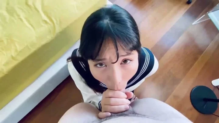 Screenshot 2 from FC2 Amateur Scene — Xueer in Schoolgirl Outfit Delivers Uncensored Creampie and Intense BJ