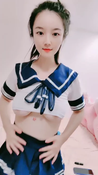 Screenshot 3 from Petite Asian Solo — Schoolgirl Uniform Tease to Lingerie Self-Pleasure