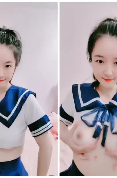 Screenshot 17 from Petite Asian Solo — Schoolgirl Uniform Tease to Lingerie Self-Pleasure