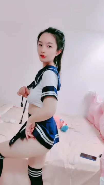Screenshot 6 from Petite Asian Solo — Schoolgirl Uniform Tease to Lingerie Self-Pleasure