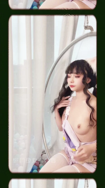 Screenshot 11 from Mimi’s Sensual Solo Performance — Lingerie Strip in Bubble Chair (Censored JAV)