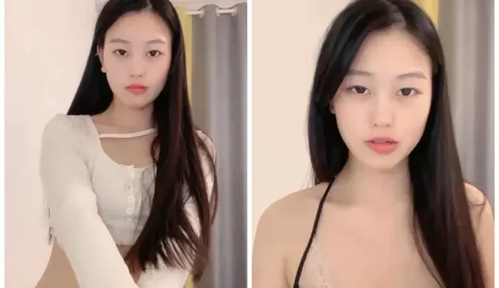 Screenshot 2 from Face-Reveal Amateur Duo: Cici’s Schoolgirl Lingerie Flirt Session