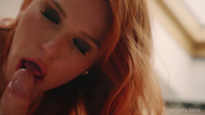 Screenshot 6 from POV Uncensored Threesome — Busty Blonde and Redhead Engage in Intense Lesbian Passion