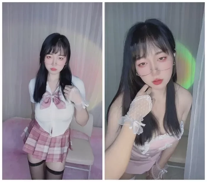 Glasses-Clad Lin Teases in Lingerie — Intimate Asian Solo Session with Vibrator