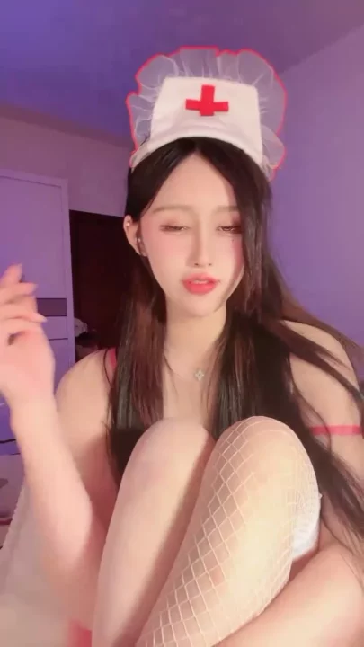 Screenshot 4 from Nana’s Nurse Fantasy — White Fishnet Solo Masturbation with Amateur Appeal