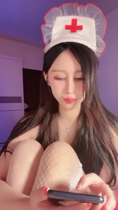 Screenshot 5 from Nana’s Nurse Fantasy — White Fishnet Solo Masturbation with Amateur Appeal