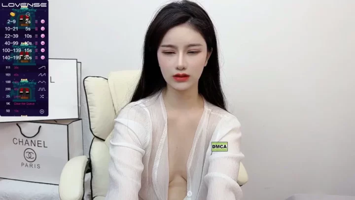 Screenshot 14 from Xiao’s Intense FC2 Livestream — POV Titfucking & Dildo Action in Office Setup