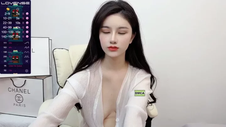 Screenshot 16 from Xiao’s Intense FC2 Livestream — POV Titfucking & Dildo Action in Office Setup