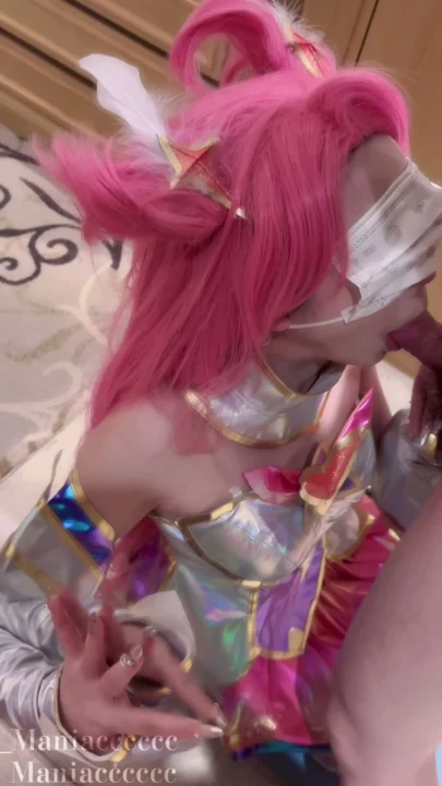 Screenshot 6 from Holographic Cosplay BJ — Yumeng’s Twin-Tail Deepthroat POV