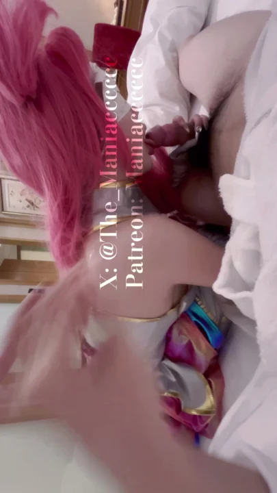 Screenshot 7 from Holographic Cosplay BJ — Yumeng’s Twin-Tail Deepthroat POV