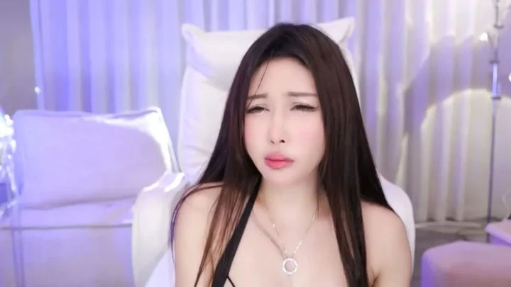Screenshot 12 from Shaved Asian Solo Play — Lingerie-Clad Beauty Squirts Using Vibrator in POV Scene